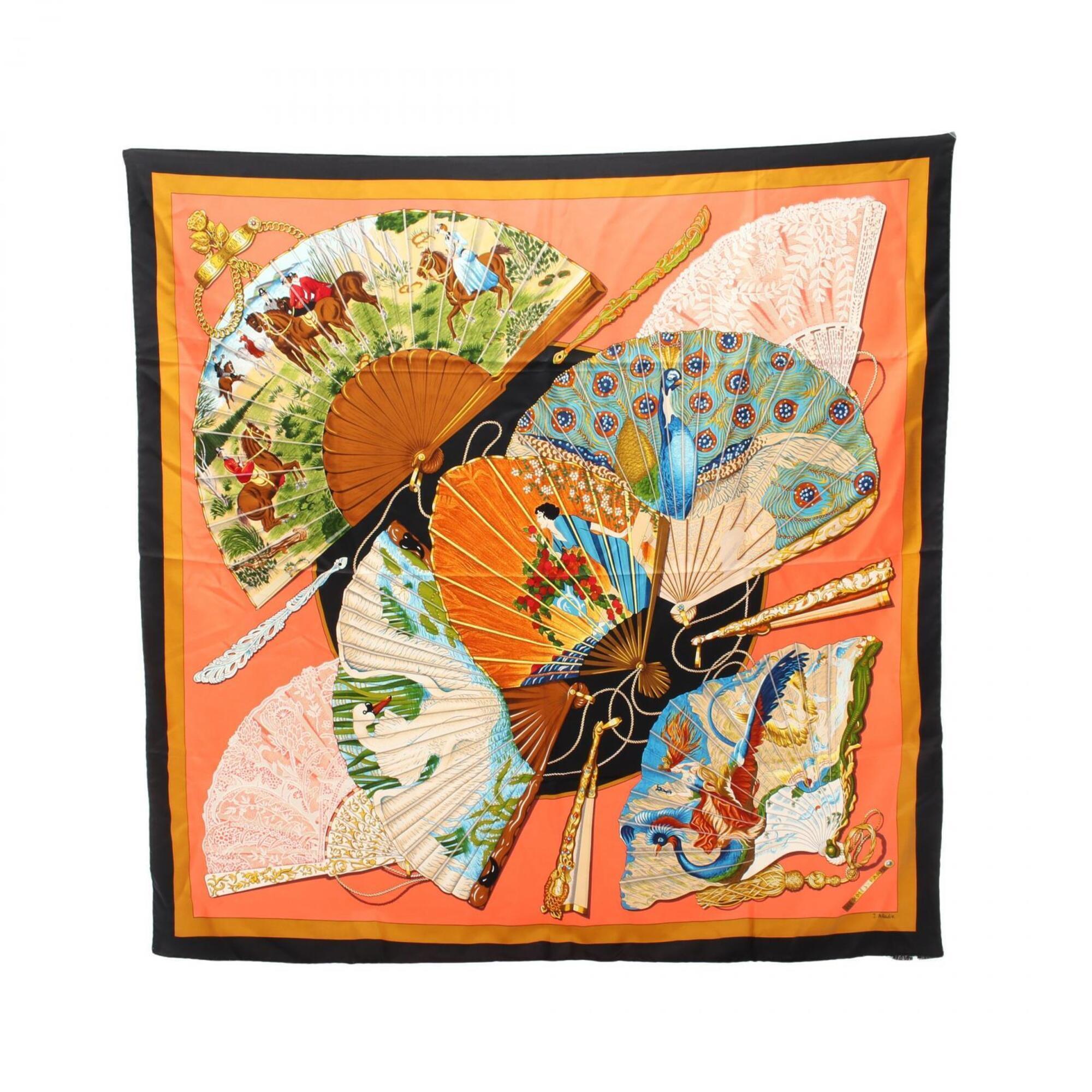 Hermes Authentic Black Silk Scarf Hermes Authentic Black Silk Scarf